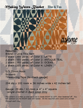 Load image into Gallery viewer, Making Waves Lap Blanket - PDF Download Pattern Only