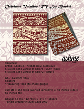 Load image into Gallery viewer, Christmas Vacation Lap Blanket - PDF Download Pattern Only