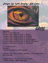 Load image into Gallery viewer, Dragon Eye Wall Hanging / Bed Cover - PDF Download Pattern Only