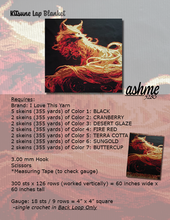 Load image into Gallery viewer, Kitsune / Fox Lap Blanket - PDF Download Pattern Only