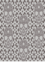Load image into Gallery viewer, Skull & Flowers Twin Blanket - PDF Download Pattern Only