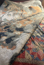 Cargar imagen en el visor de la galería, Woman & Flowers Double Exposure Wall Hanging / Bed Cover - PDF Download Pattern Only