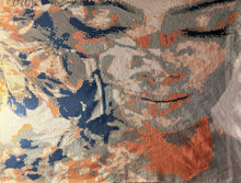 Cargar imagen en el visor de la galería, Woman & Flowers Double Exposure Wall Hanging / Bed Cover - PDF Download Pattern Only