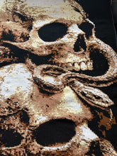 Load image into Gallery viewer, Skulls with Snake Lap Blanket - PDF Download Pattern Only