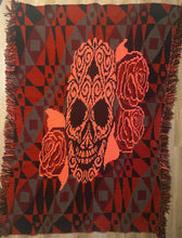 Load image into Gallery viewer, Skull with Roses Lap Blanket - PDF Download Pattern Only