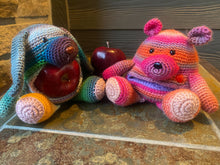 Load image into Gallery viewer, Teacher's Pets with Hidden Pocket for gifts - Bunny and Bear - PDF Download Pattern Only