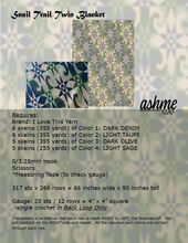 Load image into Gallery viewer, Snail Trail Twin Blanket - PDF Download Pattern Only