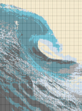 Load image into Gallery viewer, Waves Graphgan Lap Blanket - PDF Download Pattern Only