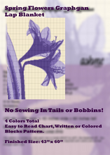 Load image into Gallery viewer, Spring Flowers Lap Blanket - PDF Download Pattern Only