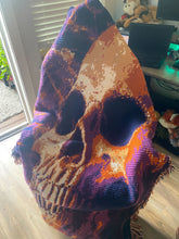 Load image into Gallery viewer, Skull &amp; Fire Lap Blanket - PDF Download Pattern Only
