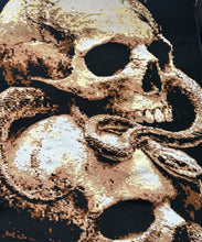Load image into Gallery viewer, Skulls with Snake Lap Blanket - PDF Download Pattern Only

