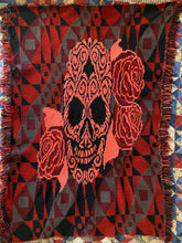 Load image into Gallery viewer, Skull with Roses Lap Blanket - PDF Download Pattern Only
