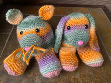 Load image into Gallery viewer, Stuffed Animals Cat &amp; Rabbit Pair Amigurumi - PDF Download Pattern Only
