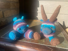 Load image into Gallery viewer, Stuffed Animals Hippo &amp; Ibex Pair Amigurumi - PDF Download Pattern Only
