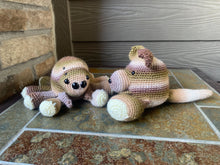 Load image into Gallery viewer, Stuffed Animals Spider &amp; Kangaroo Pair Amigurumi - PDF Download Pattern Only
