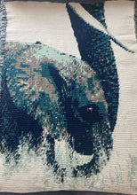 Load image into Gallery viewer, Elephant Pair Graphgan Lap Blanket - PDF Download Pattern Only
