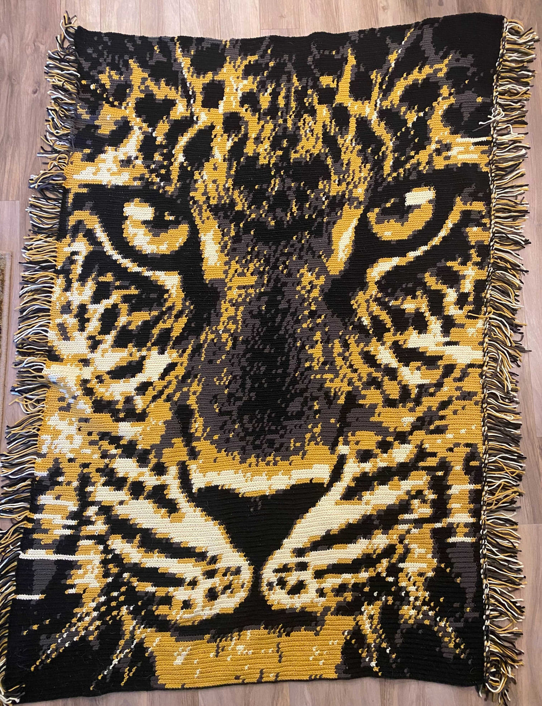 Leopard Graphgan Lap Blanket - PDF Download Pattern Only