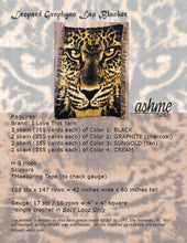 Charger l&#39;image dans la galerie, Couverture léopard Graphgan - Modèle de téléchargement PDF uniquement
